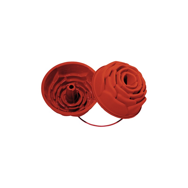 4 trous Rose Fleur Forme Moules À Glaçons En Silicone Avec