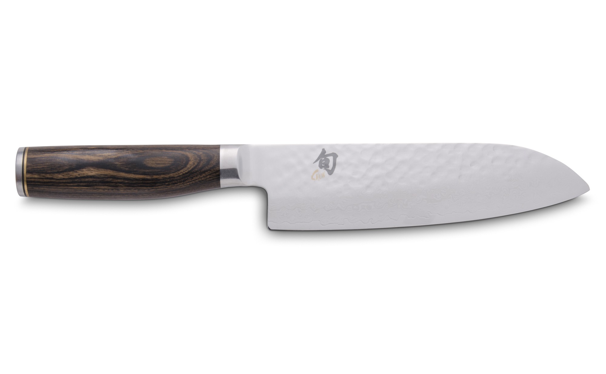 Couteau Santoku lame en acier de damas 18 cm