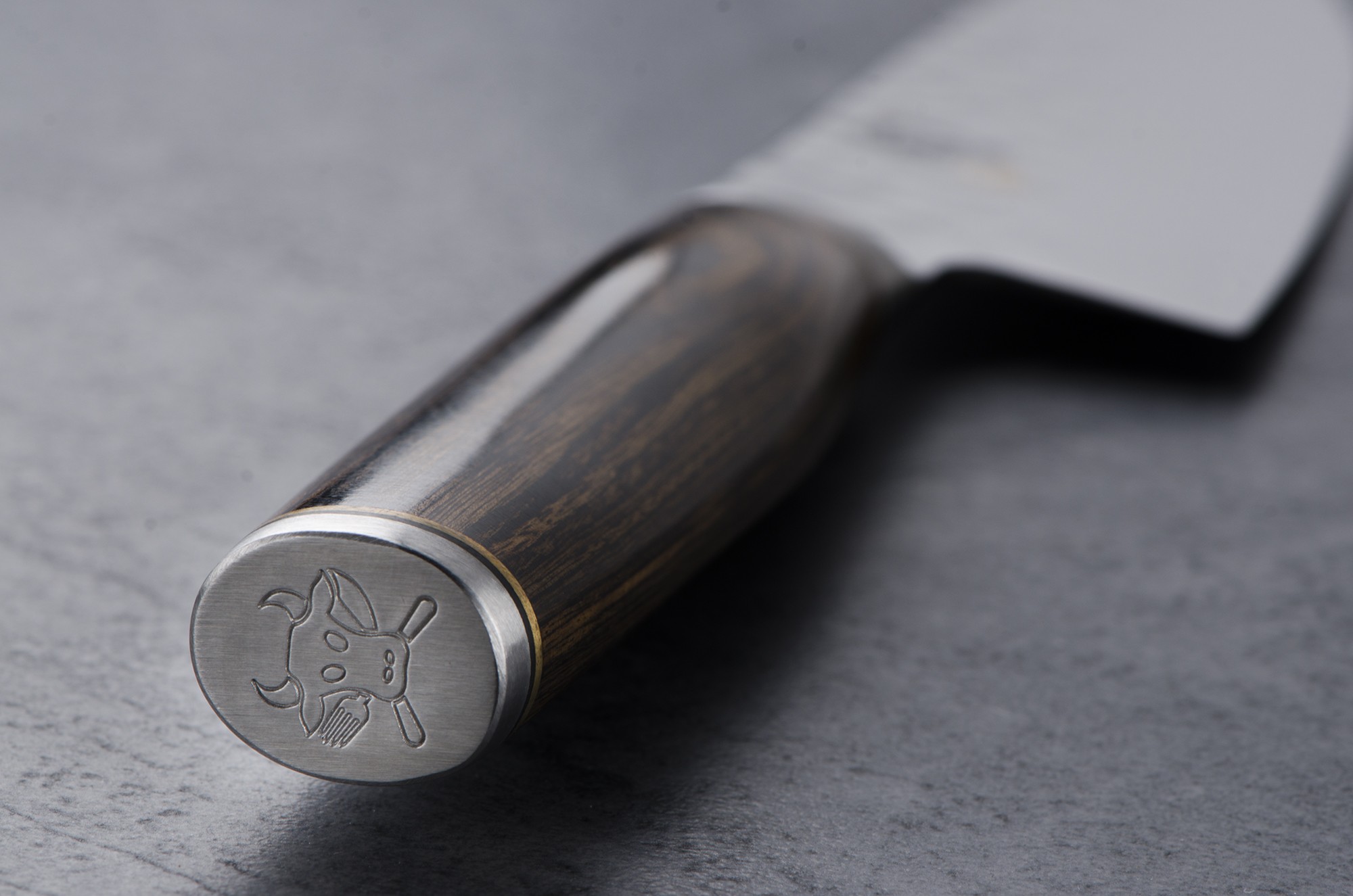 Couteau Santoku lame en acier de damas 18 cm