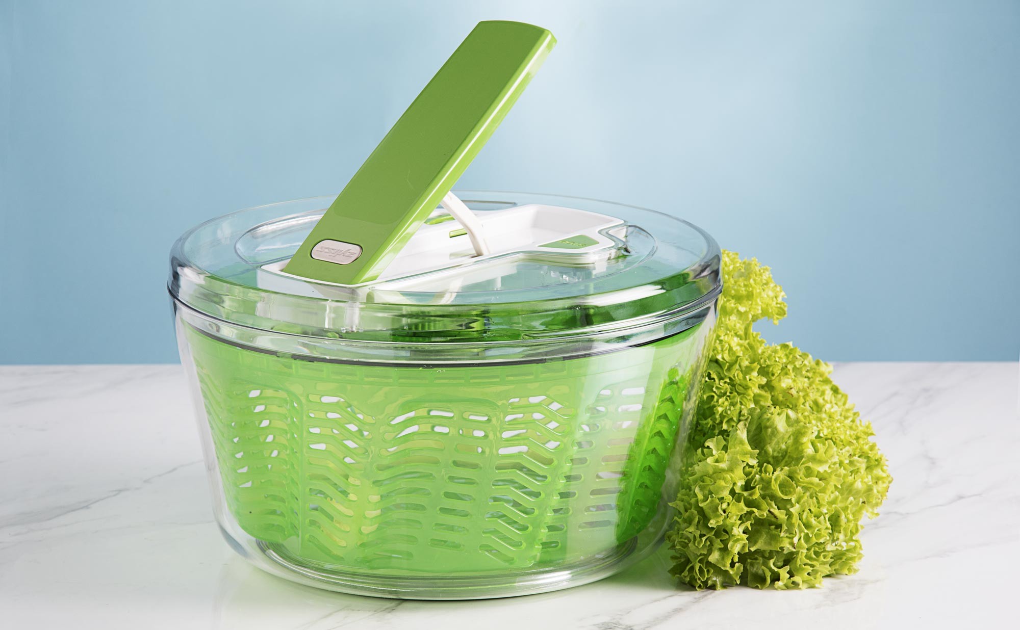 ZYLISS Essoreuse à salade Easy Spinner, grande, verte, sans BPA :  : Cuisine et Maison