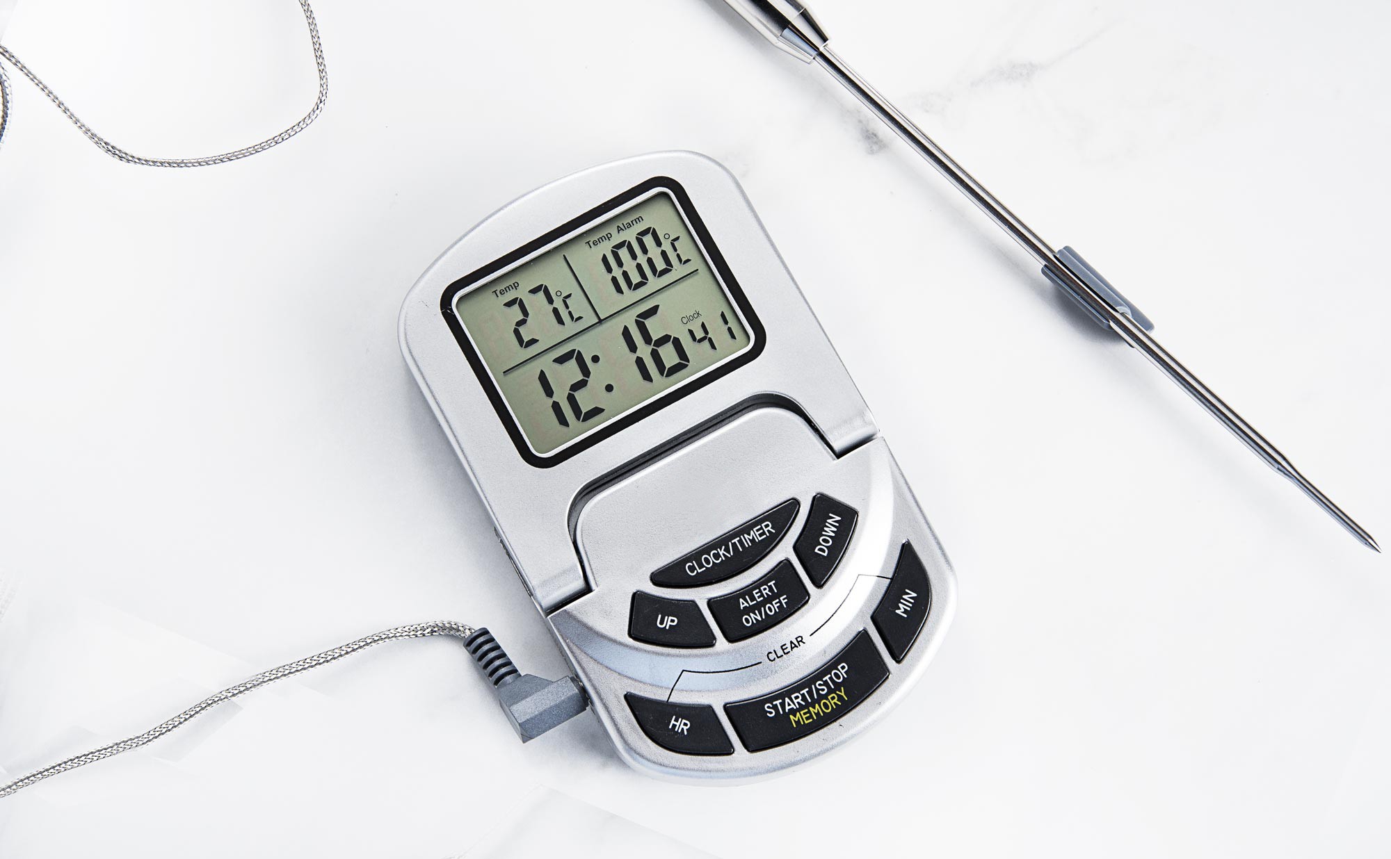Matfer - Thermomètre de cuisson pro avec alarme et sonde amovible