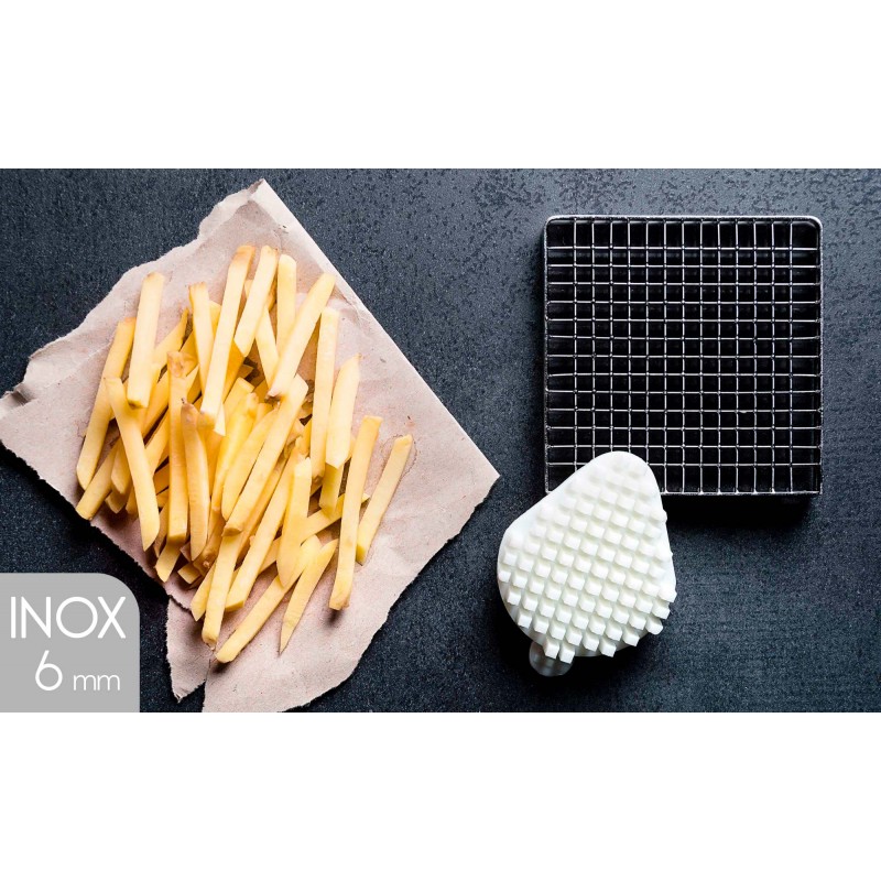 Grille inox + poussoir pour coupe frite professionnel - Ustensiles Pro